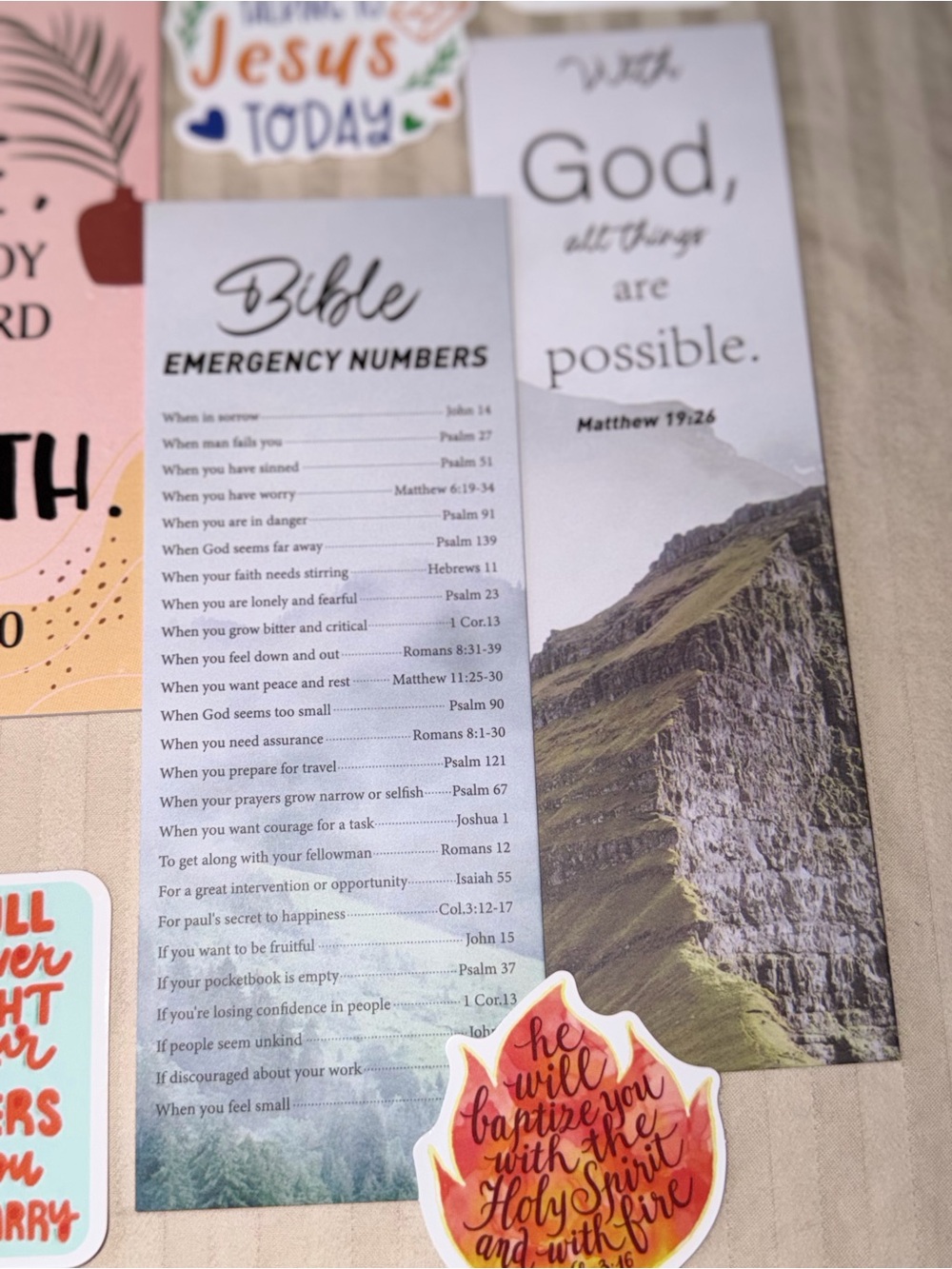 Christian Gift Goody Bags, EnamelPins, Stickers, Keychains Etc - Picture 12 of 15